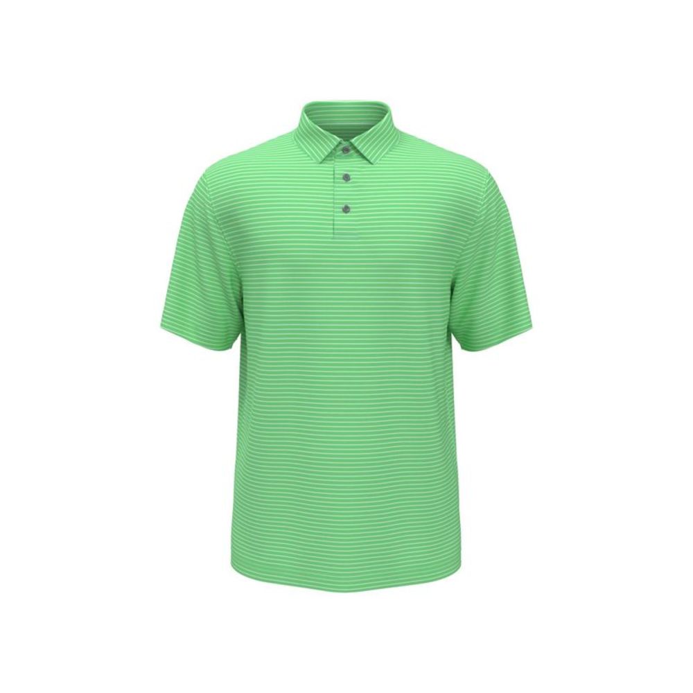 P.G.A.TOUR Mens Green Athletic Fit Moisture Wicking Polo M